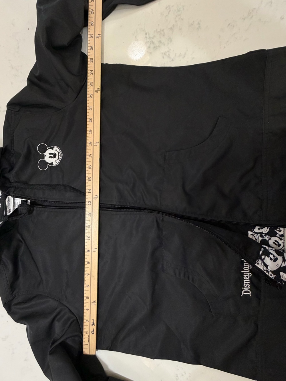 Disney Black Mickey Mouse Hooded Raincoat with Character Lining - Picture 11 of 15